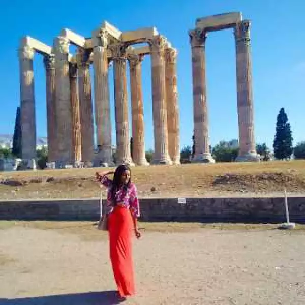 Nollywood Actress Chika Ike Visits The Temple Of Zeus [Photos]